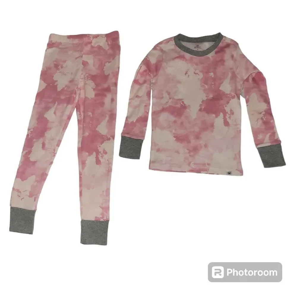 Honest baby clothing 2-piece set organic cotton rose color world